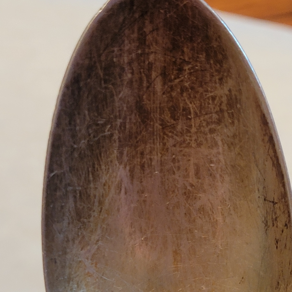 Vintage Sterling Oneida Virginian Teaspoon ~ Floral Pattern ~ 1940s+ - Picture 10 of 16